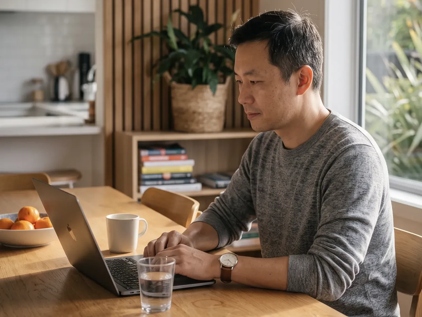 Person bringing their debts together on a laptop at home in NZ with Lending Room